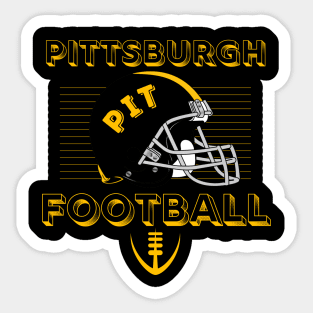 Pittsburgh Football Vintage Style Sticker